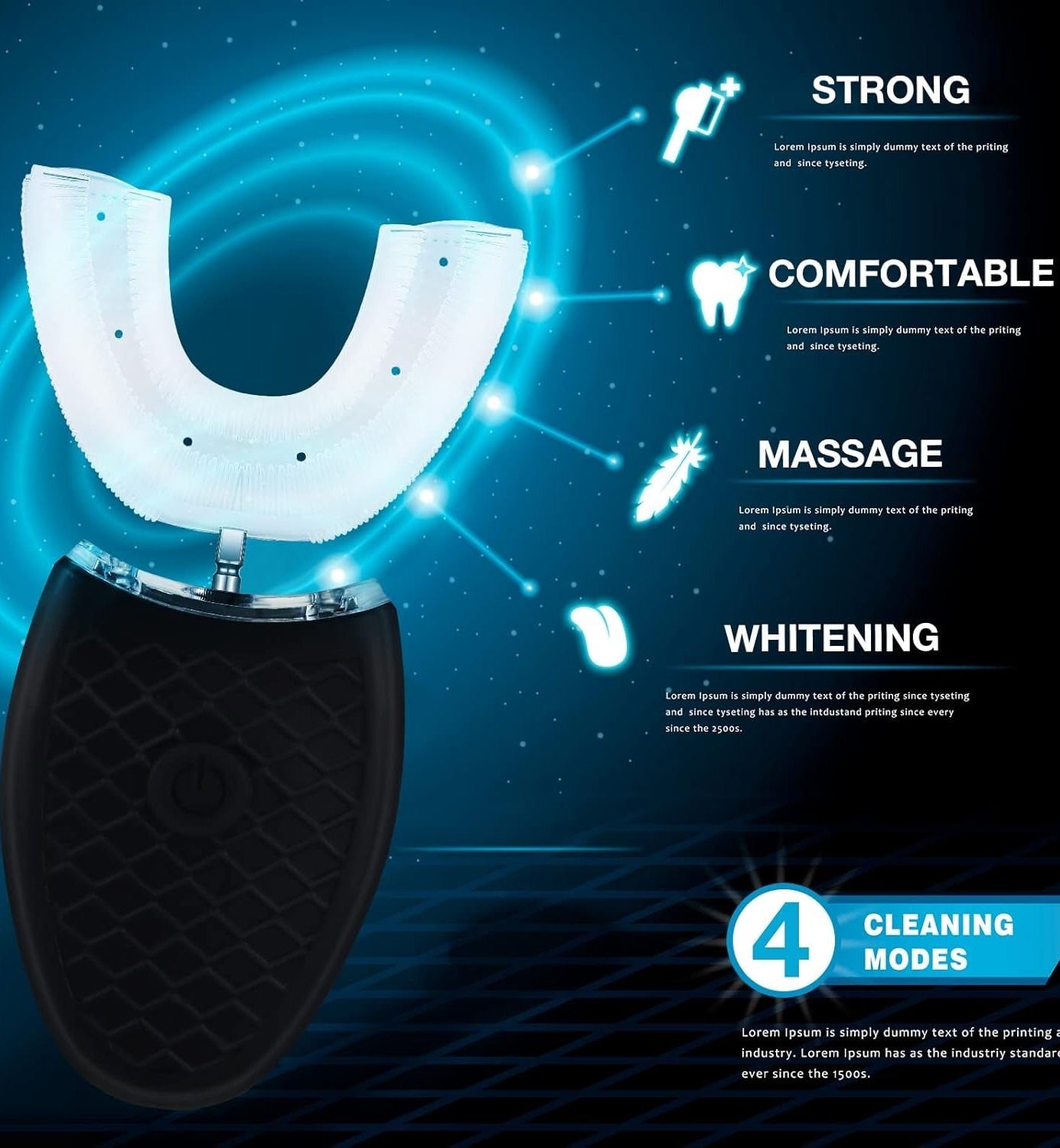 Brosse UBrosse 360 avec longue autonomie et station de recharge portable